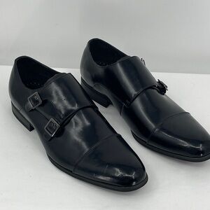 Stacy Adams Black Double Monk Strap Oxfords MENS SIZE 10.5M